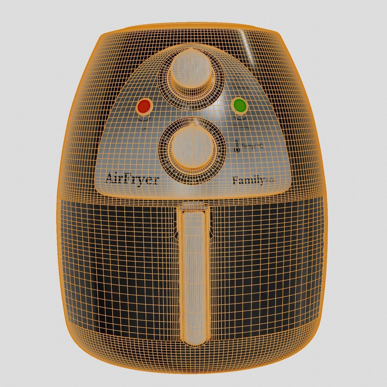 Air Fryer  Custom Model 3D model_9