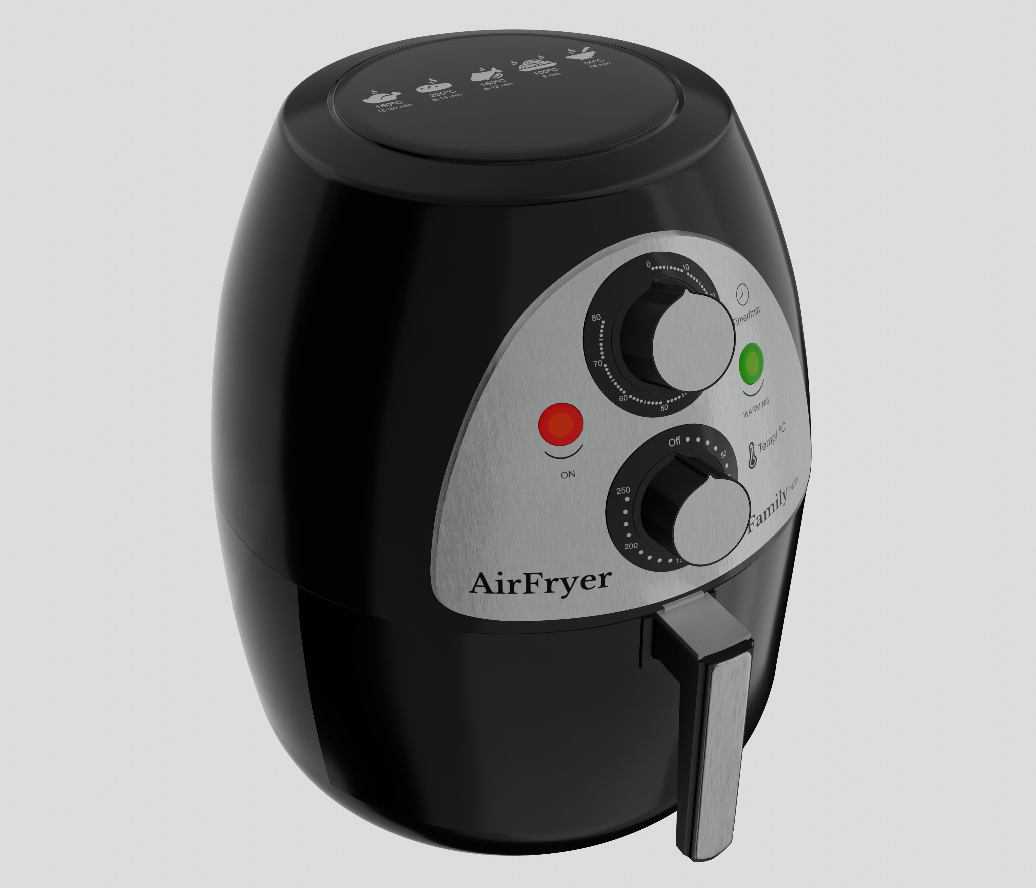 Air Fryer  Custom Model 3D model_2
