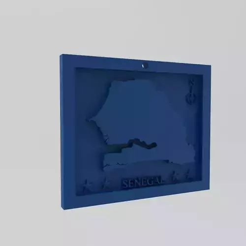 Senegal Map 3d Print Model 3D print model