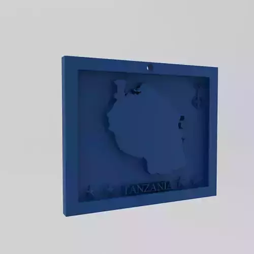Tanzania  Map 3d Print Model 3D print model