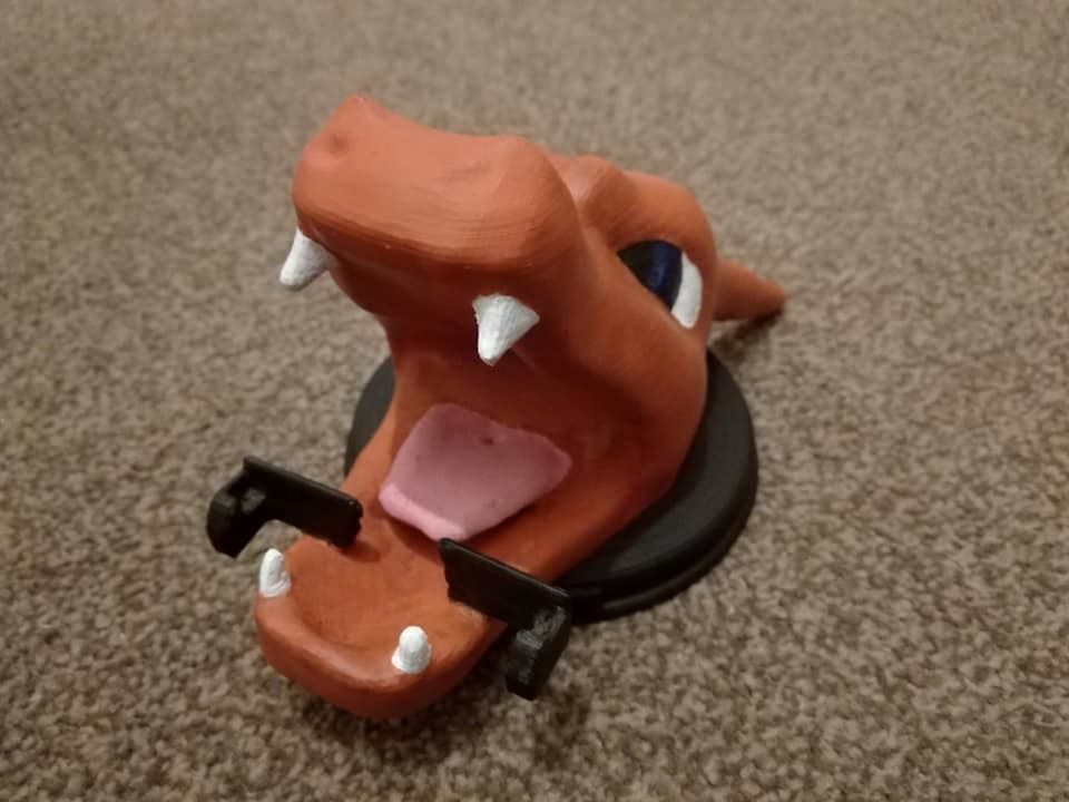 Pokemon Charizard PSA Display Stand 3D print model_1