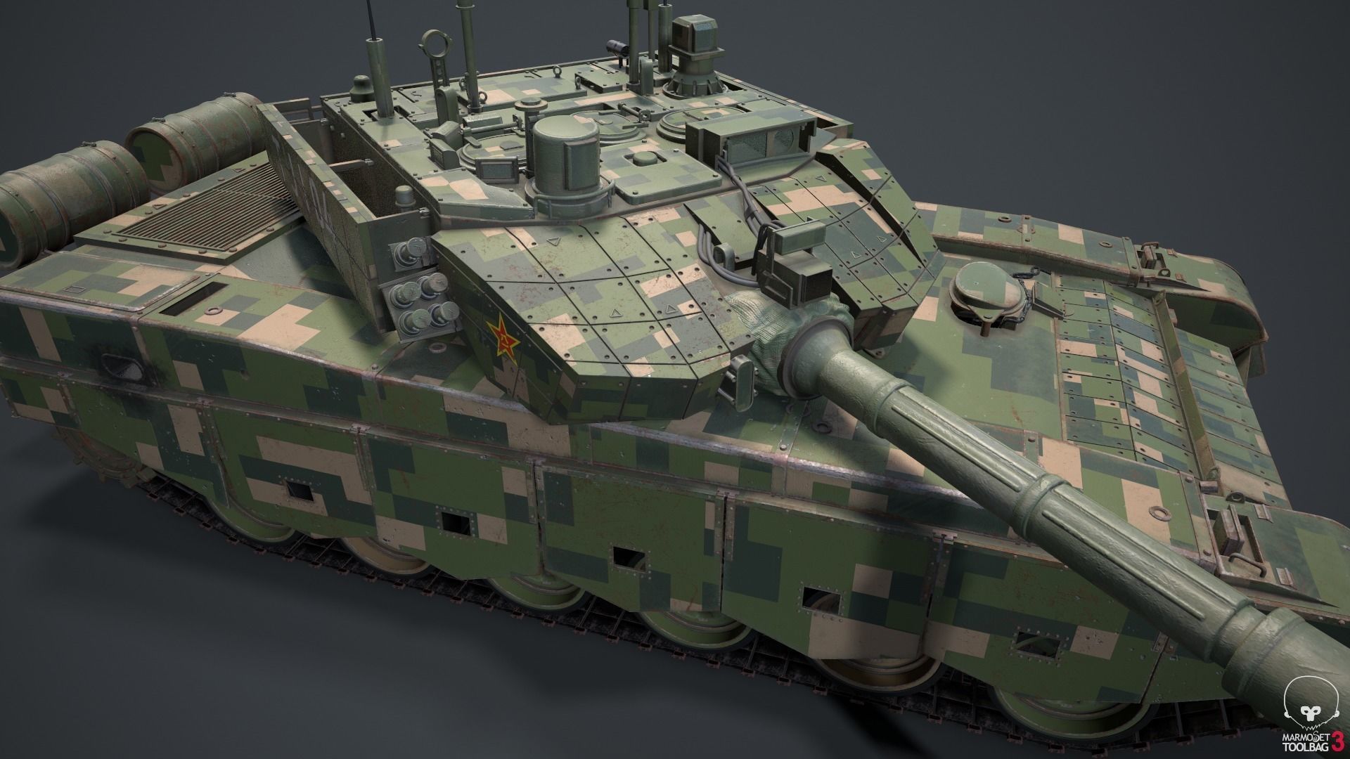 Tank China Type ZTZ 99A MTB 3D model_46