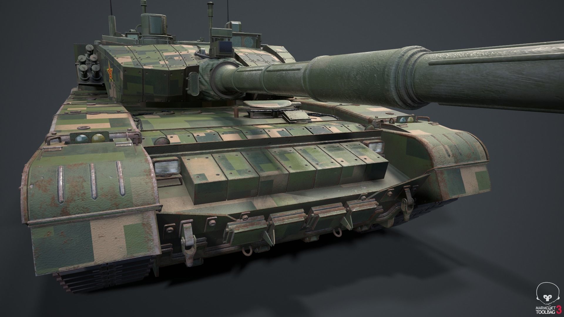 Tank China Type ZTZ 99A MTB 3D model_41