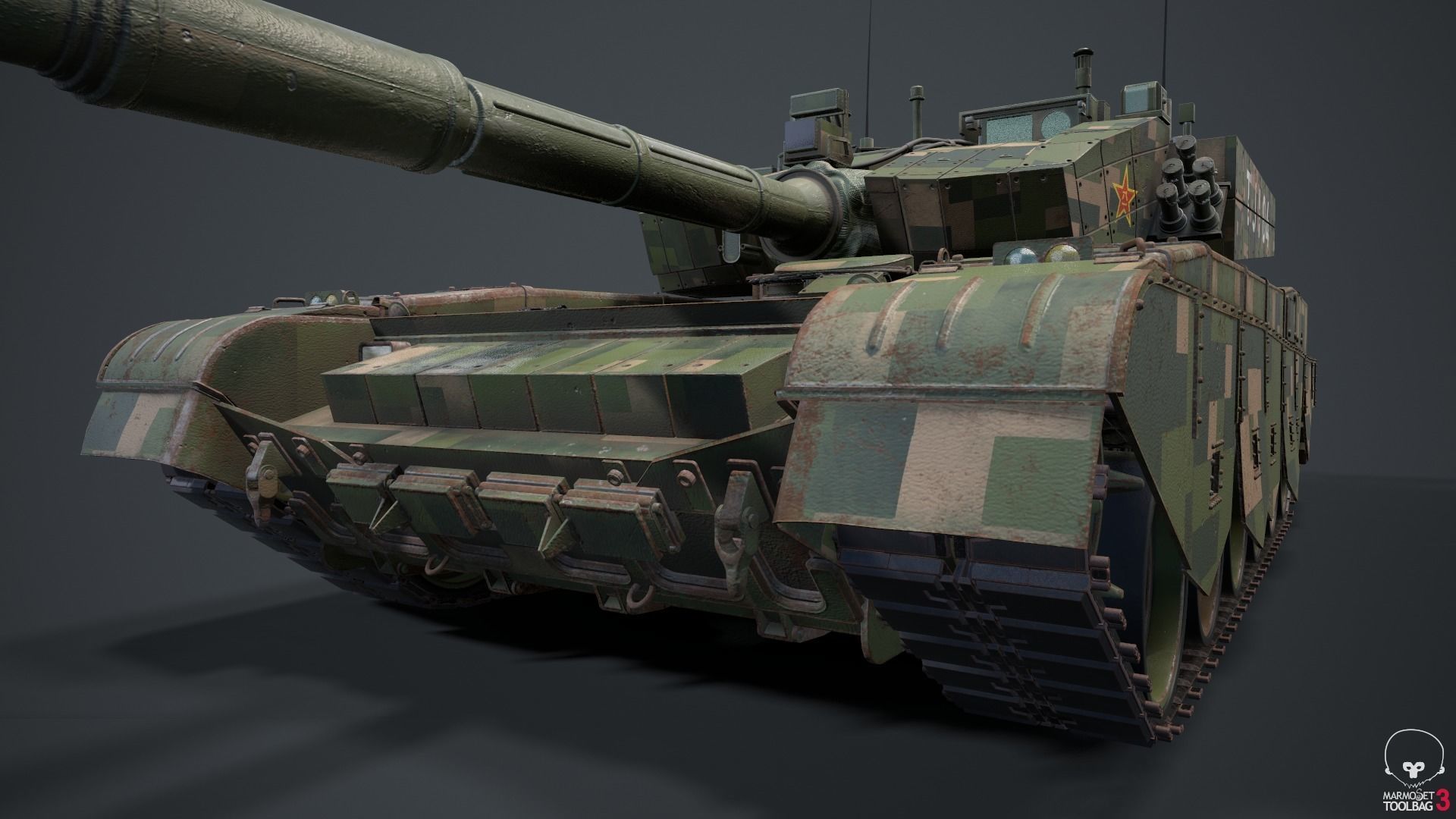 Tank China Type ZTZ 99A MTB 3D model_43