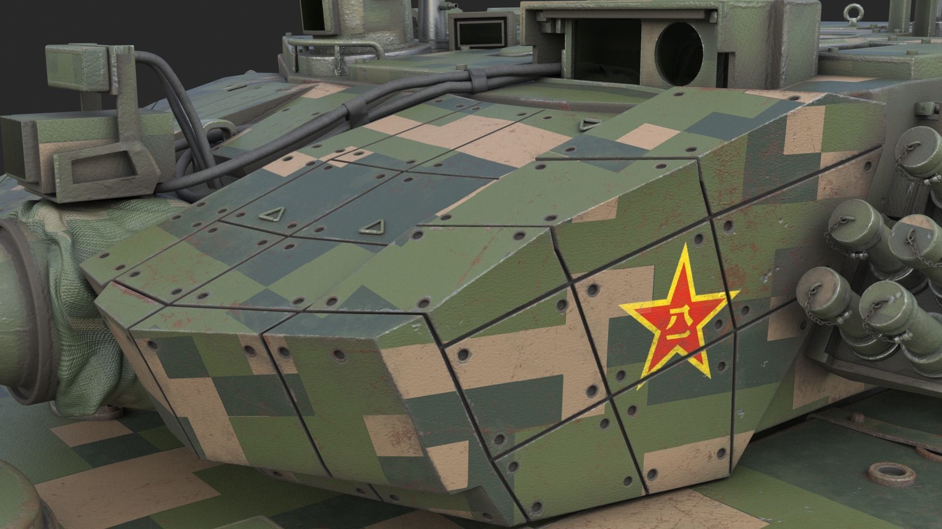 Tank China Type ZTZ 99A MTB 3D model_22