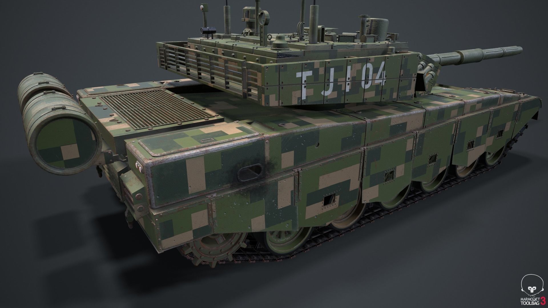 Tank China Type ZTZ 99A MTB 3D model_39