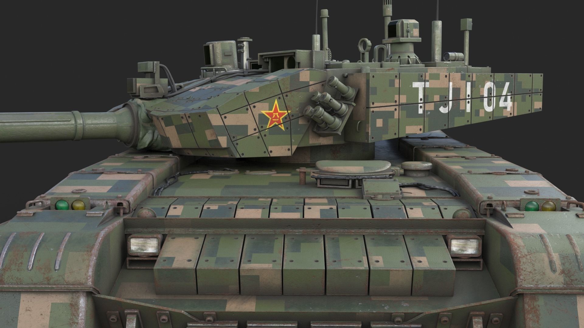 Tank China Type ZTZ 99A MTB 3D model_21