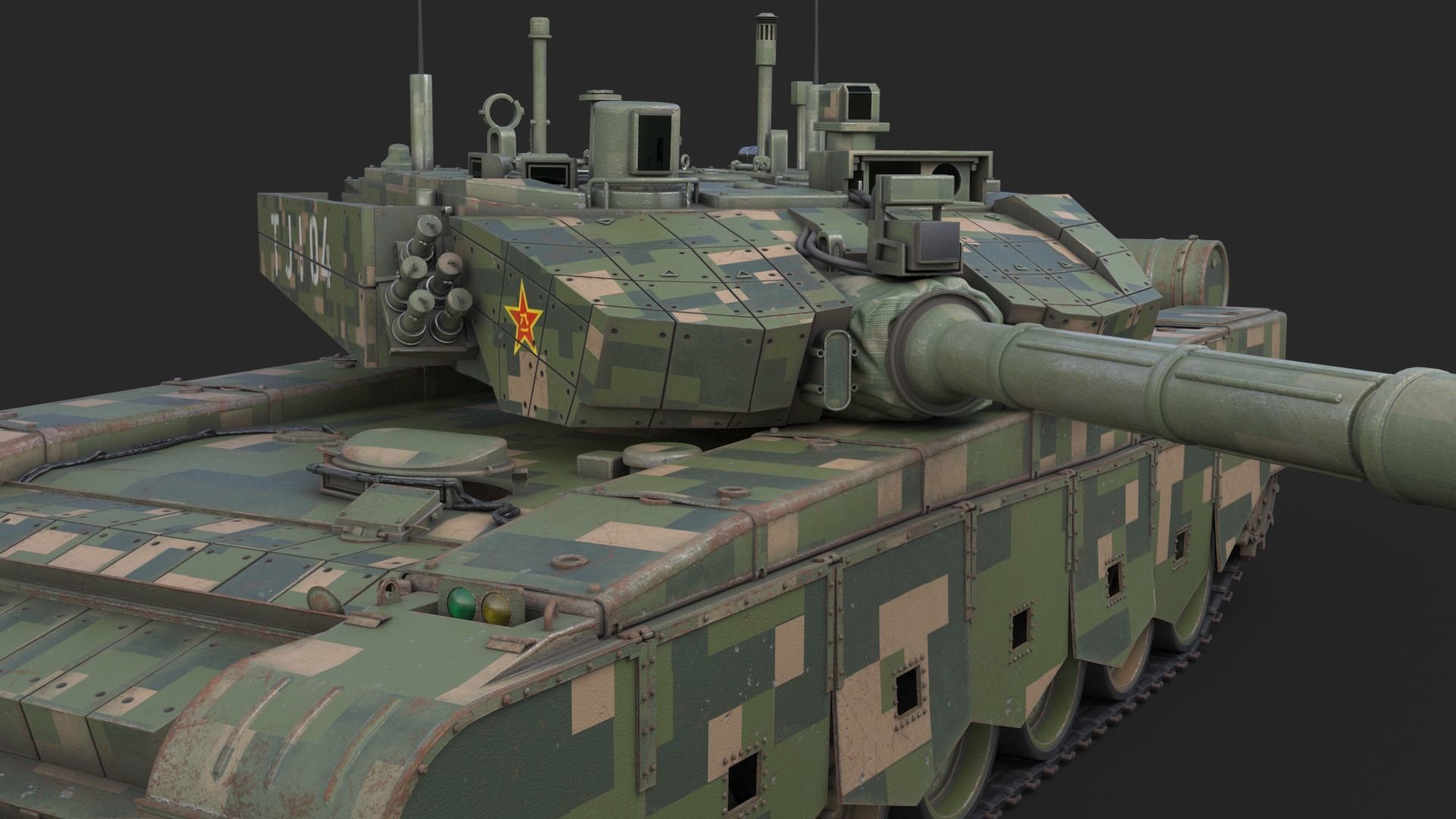 Tank China Type ZTZ 99A MTB 3D model_19