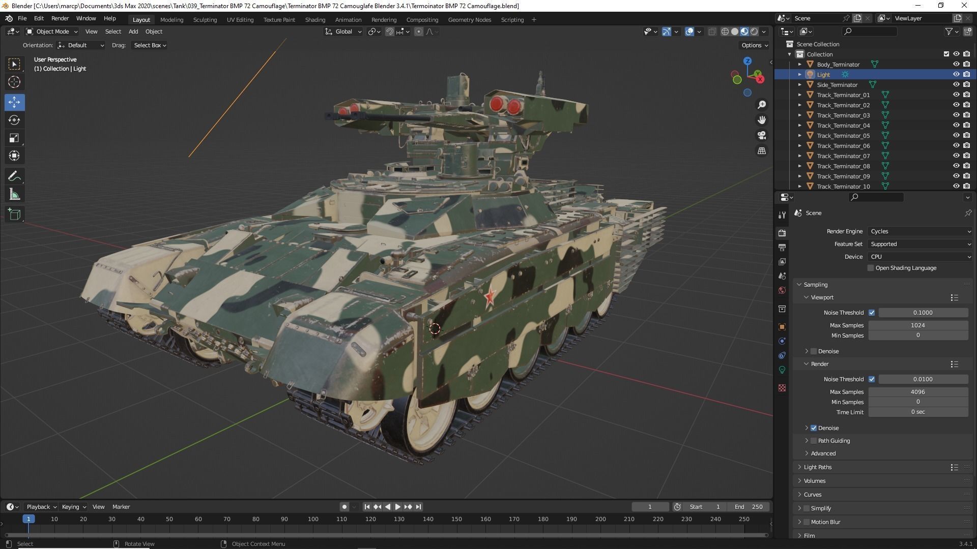 Tank China Type ZTZ 99A MTB 3D model_47