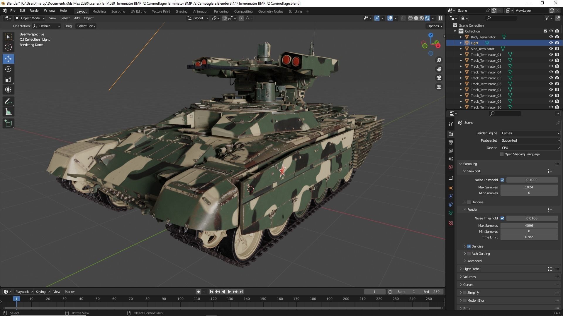 Tank China Type ZTZ 99A MTB 3D model_48