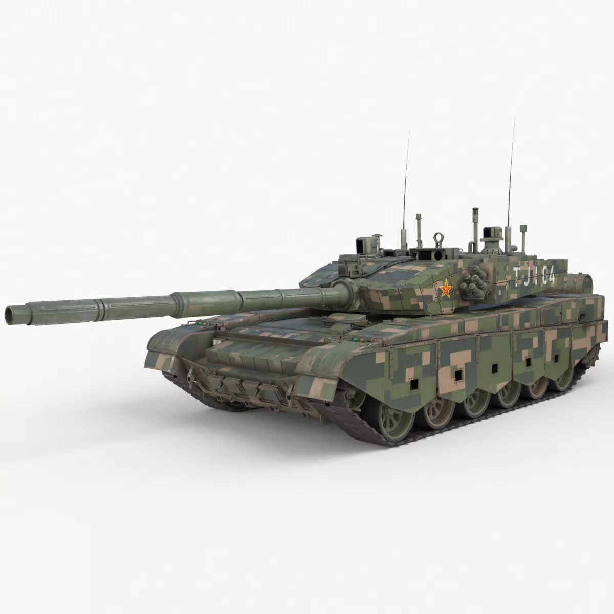 Tank China Type ZTZ 99A MTB 3D model_0