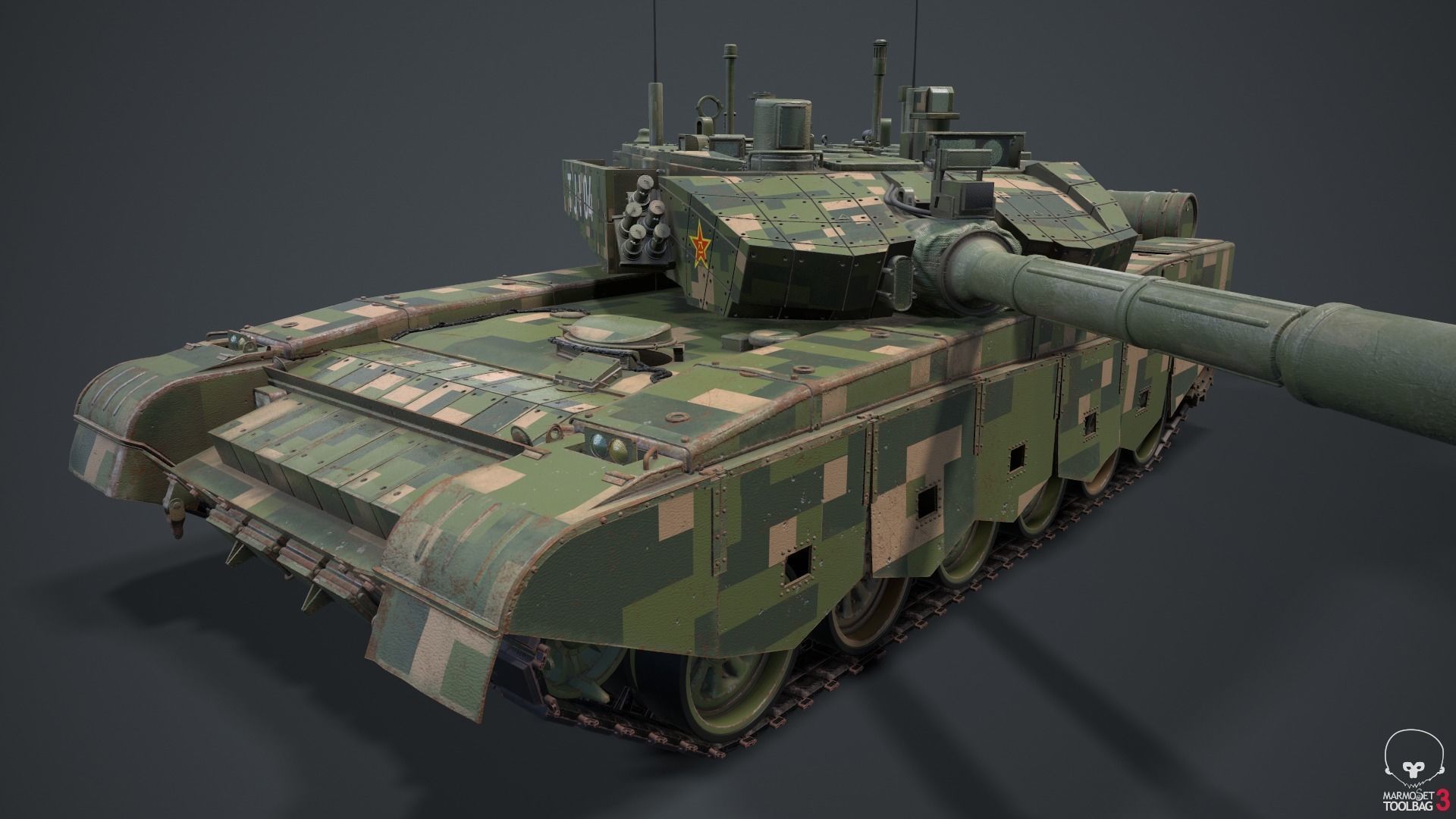 Tank China Type ZTZ 99A MTB 3D model_44