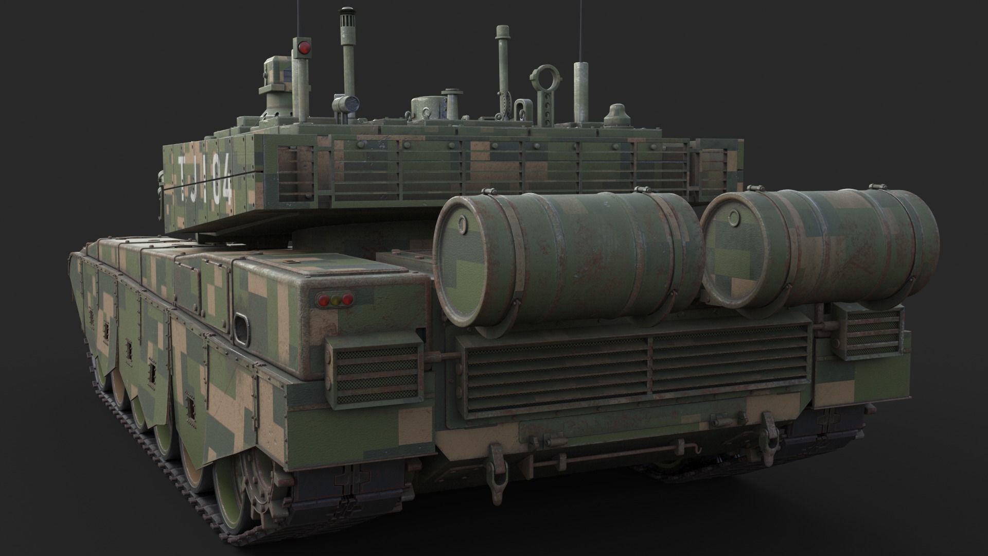 Tank China Type ZTZ 99A MTB 3D model_10