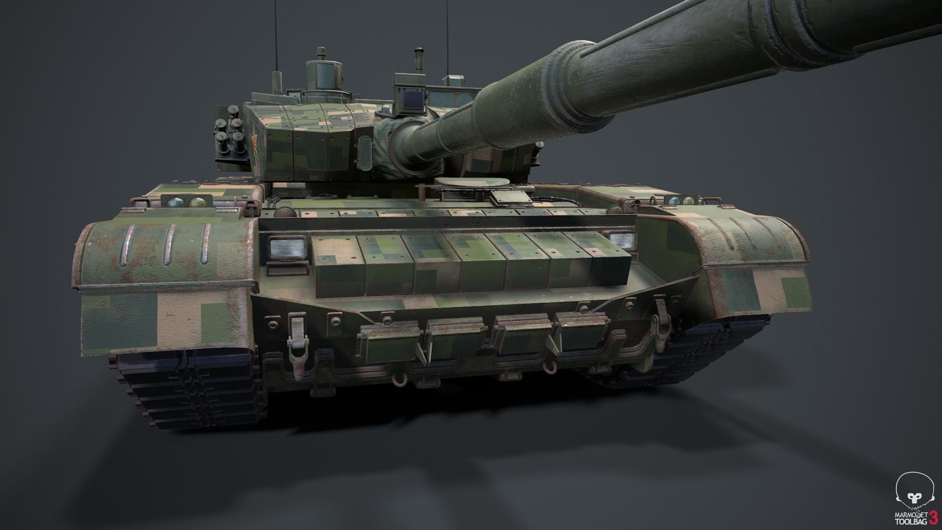 Tank China Type ZTZ 99A MTB 3D model_42