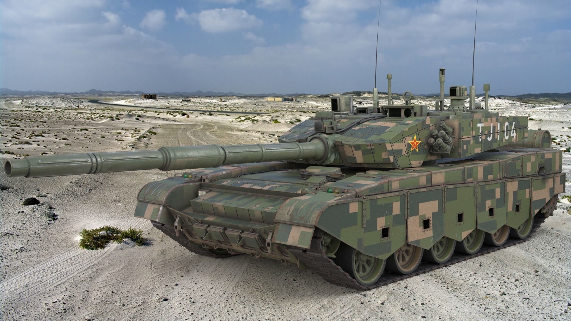 Tank China Type ZTZ 99A MTB 3D model_3