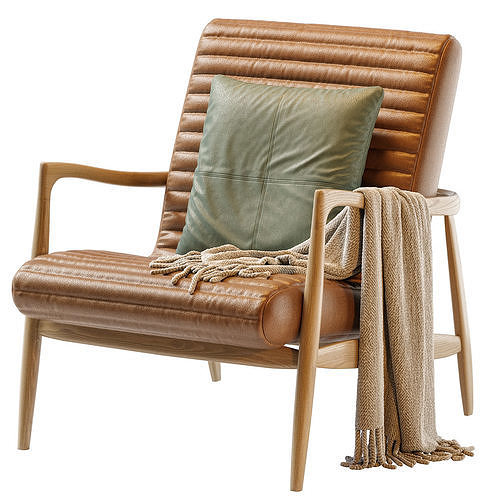 Callan Chair Leather 3D model