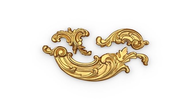 Classic decor ornament 12  3D print model