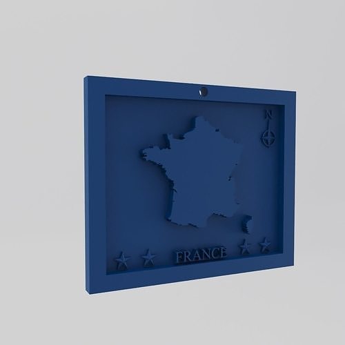 France Map 3d Print Model 3D print model