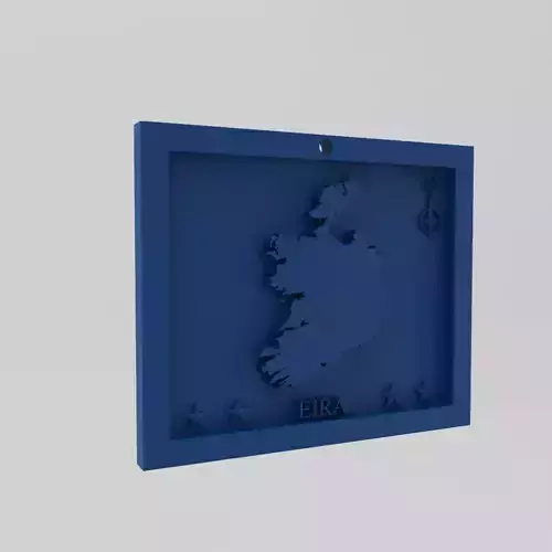 Ireland-Eira Map 3d Print Model