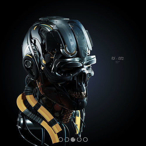 Sci Fi - Character Robot- Head 3D model