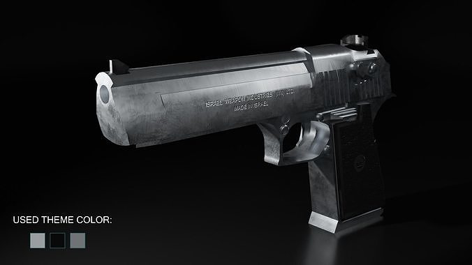 Desert Eagle Low-poly 3D model