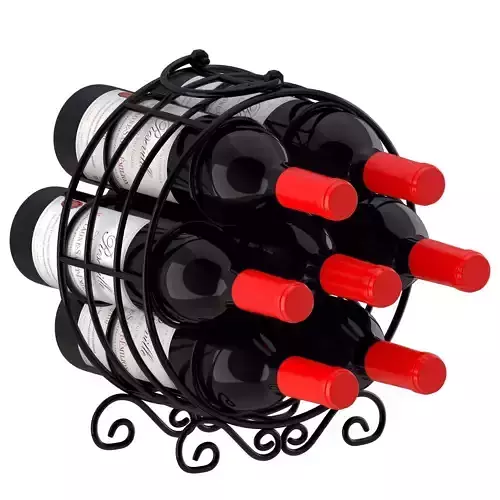 Circular Wine Rack Wine Bottles
