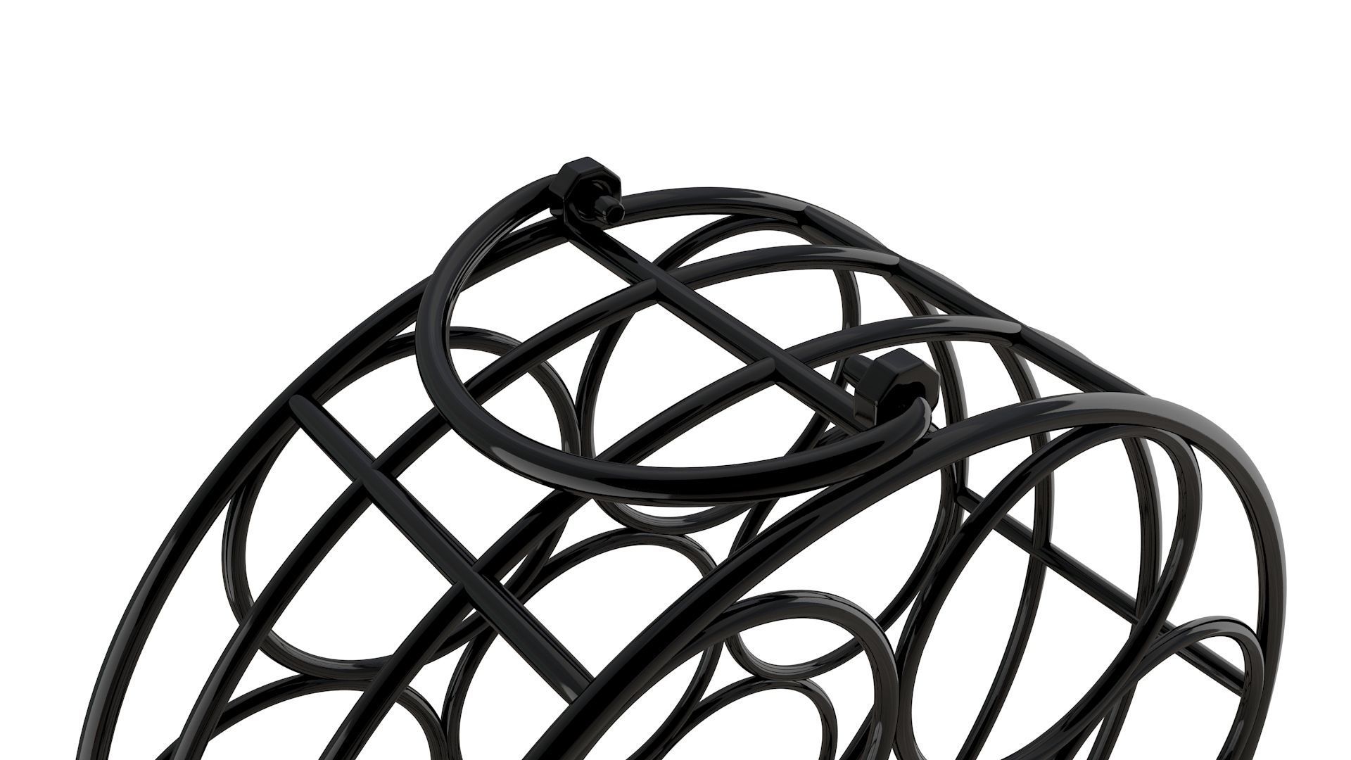 Circular Wine Rack Wine Bottles 3D model_15