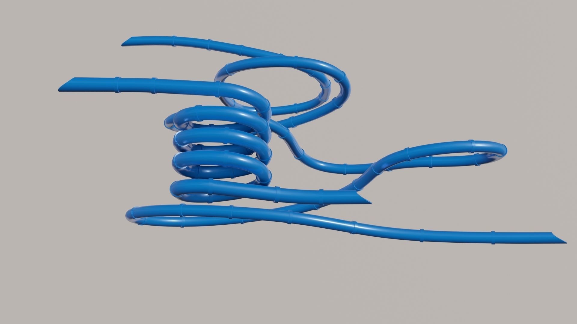 Water Slide 3D models Low-poly 3D model_16