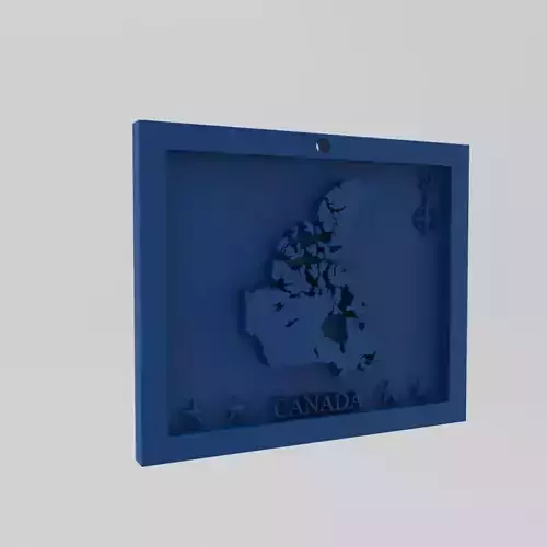 Canada Map 3d Print Model