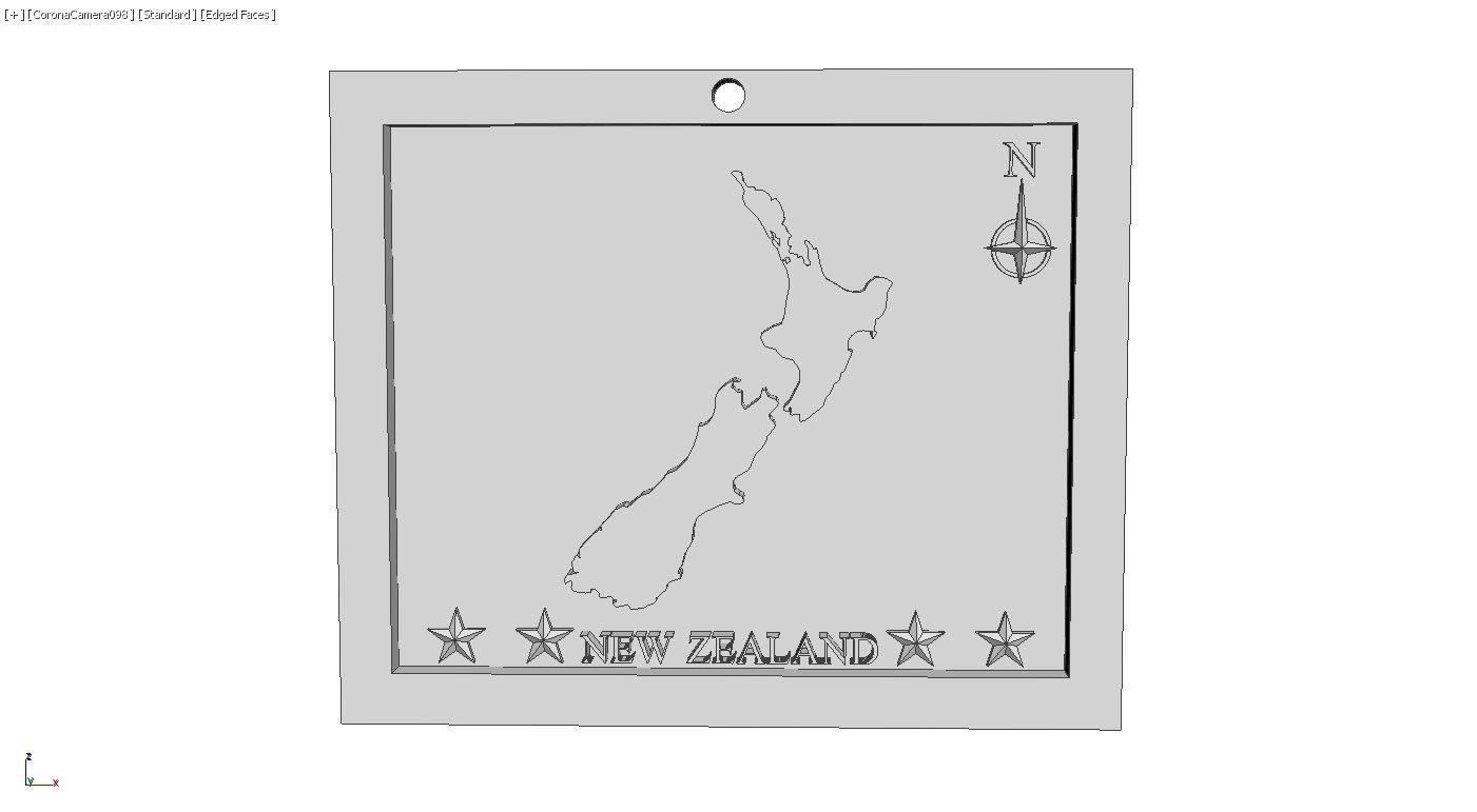 New Zealand Map 3d Print Model 3D print model_5