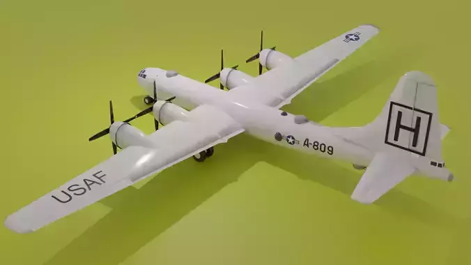 B 29 Superfortress Low Poly Low-poly 3D model