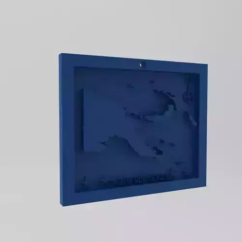 Papua New Guinea Map 3d Print Model 3D print model