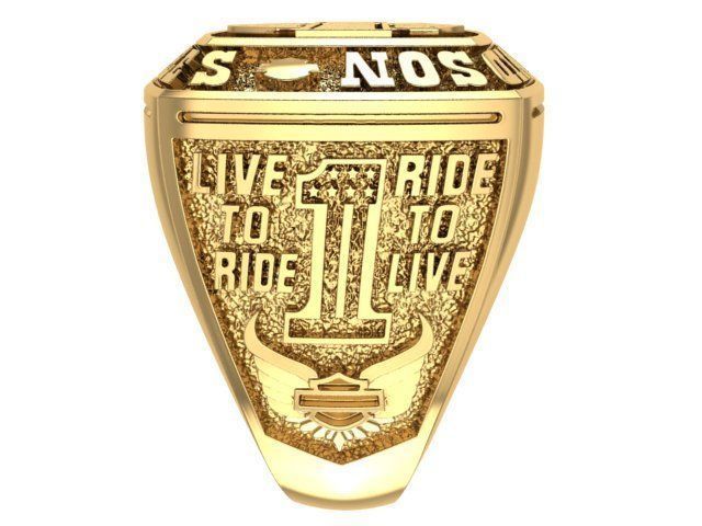 mens ring harley-davidson  3D print model_5