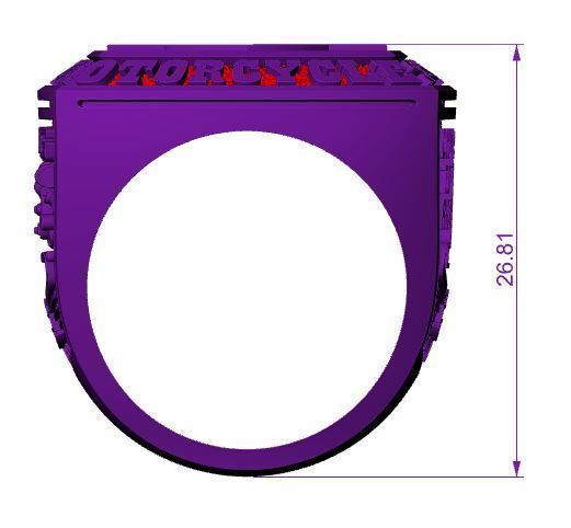 mens ring harley-davidson  3D print model_14