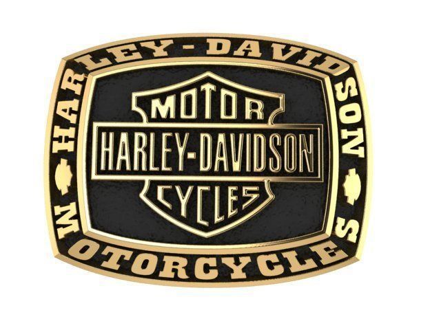 mens ring harley-davidson  3D print model_3