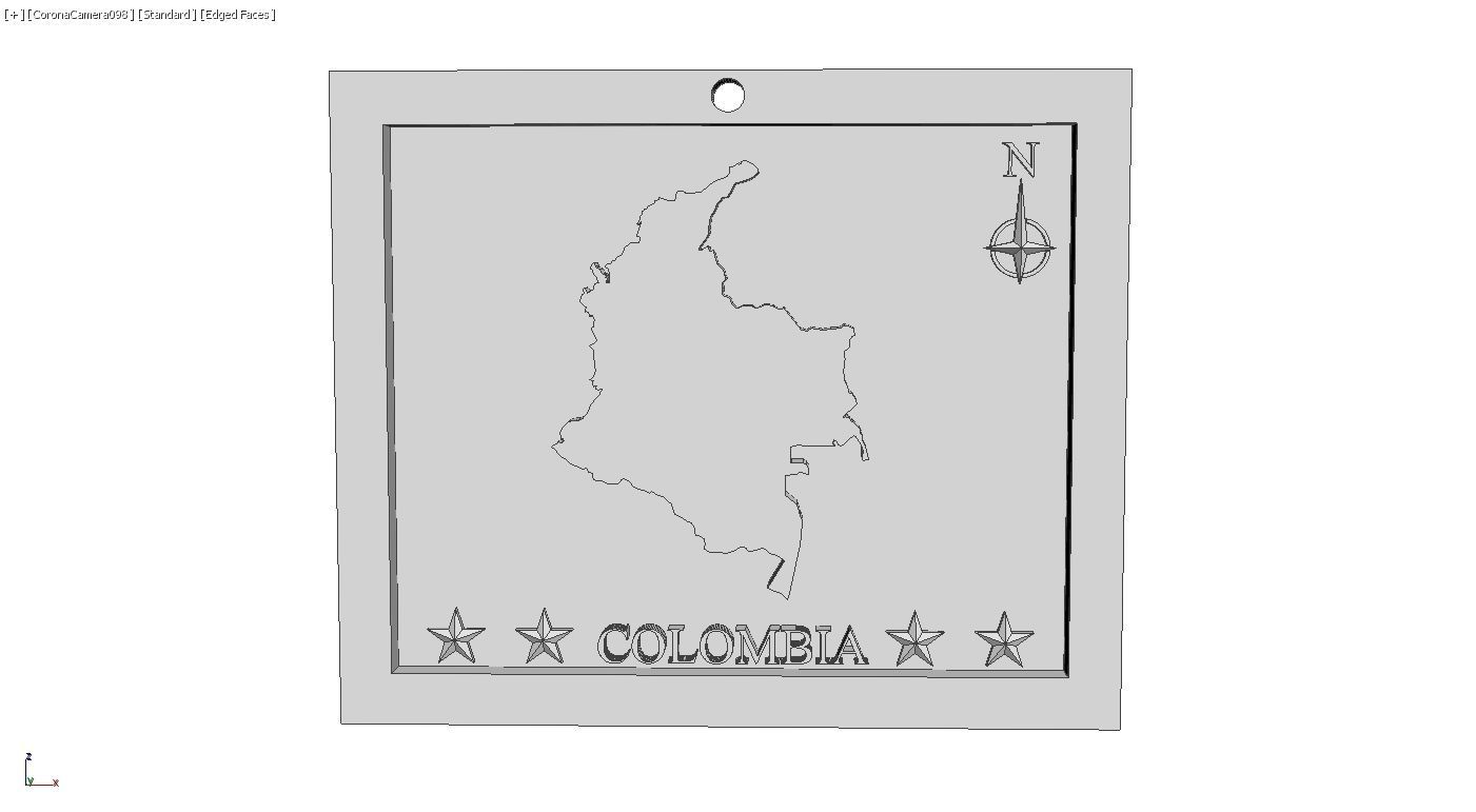 Colombia Map 3d Print Model 3D print model_5