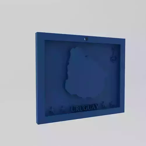 Uruguay Map 3d Print Model 3D print model