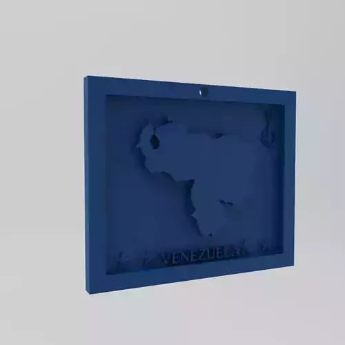 Venezuela Map 3d Print Model
