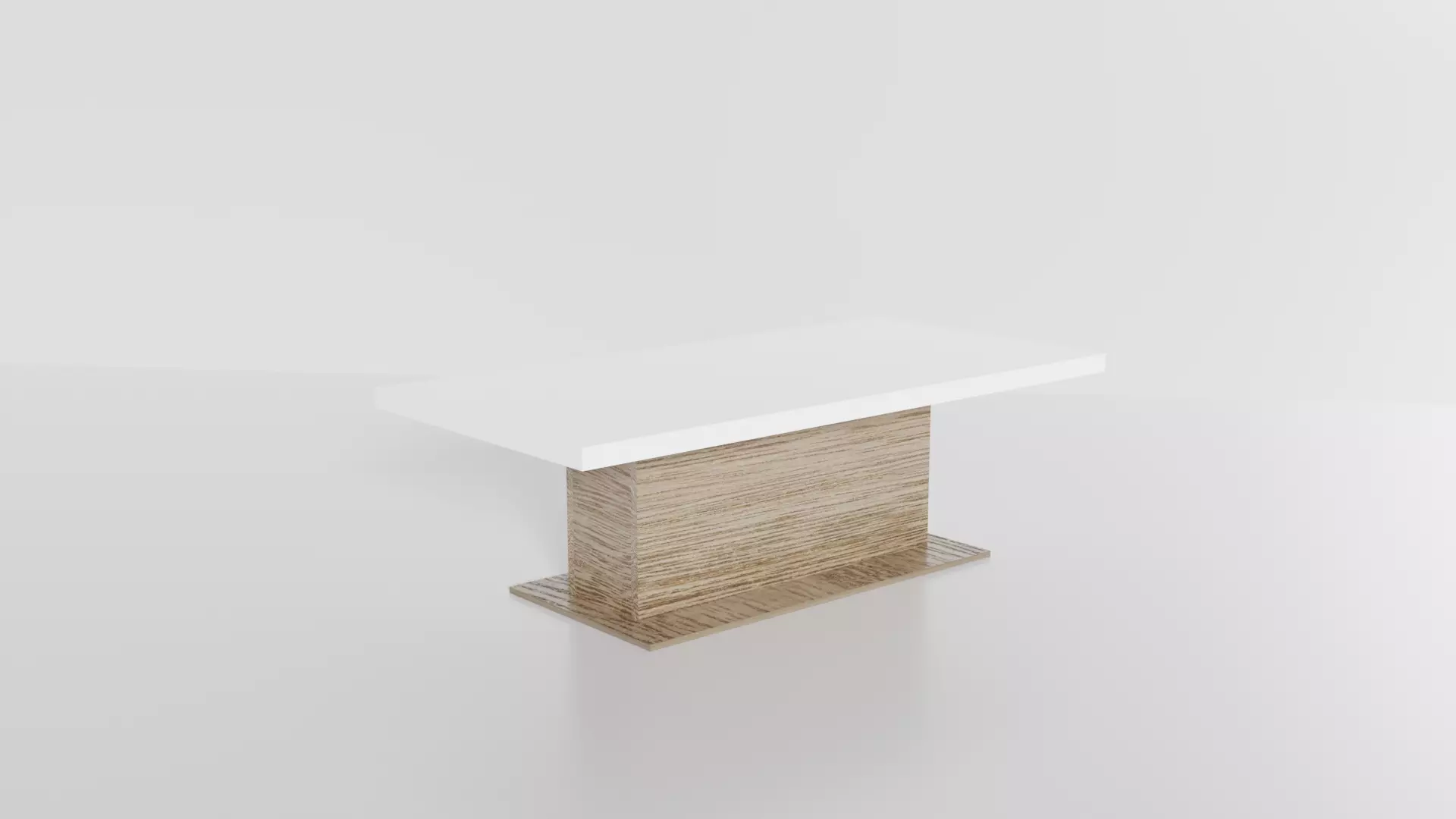 wooden table 3D model_0
