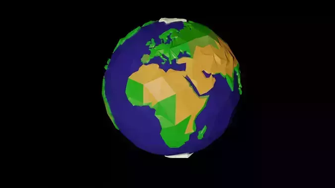 Low Poly Earth polygonal