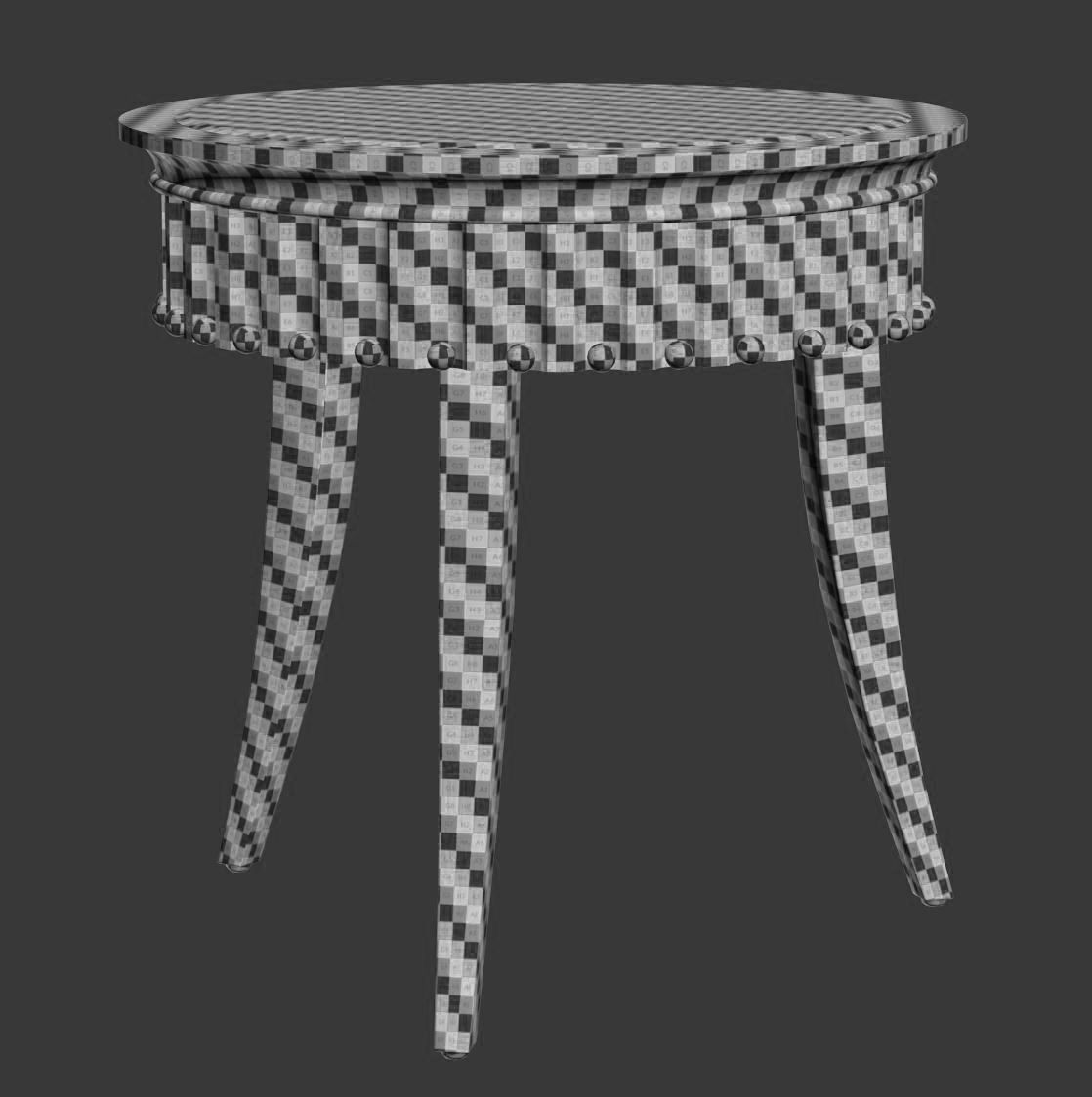 Minotti Collezioni round table  Low-poly 3D model_4