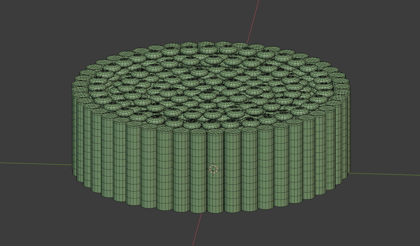 Two cakes Rainbow with wafer rolls and candy 3D model_7