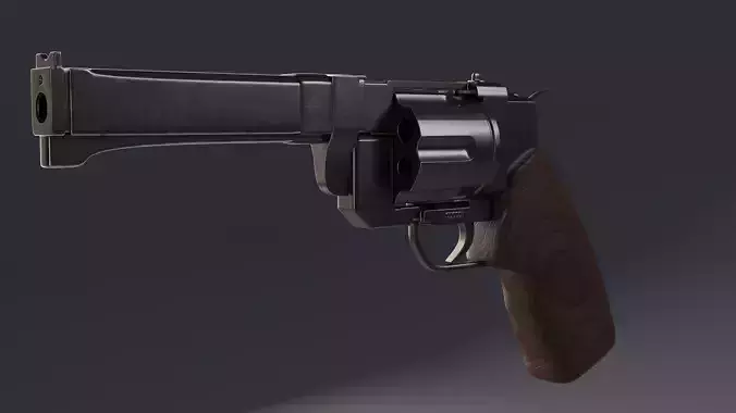 Revolver made with love 3D Model