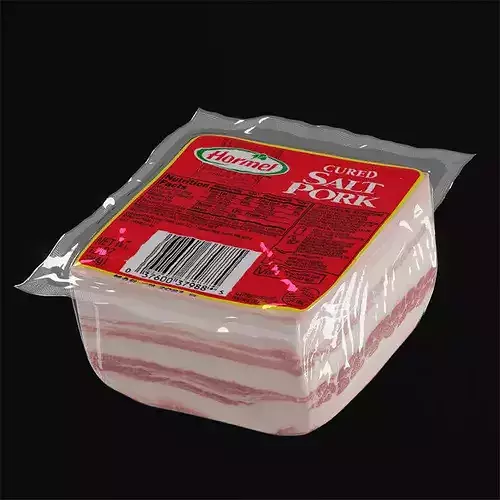 Package Of Bacon 1 3D model 2