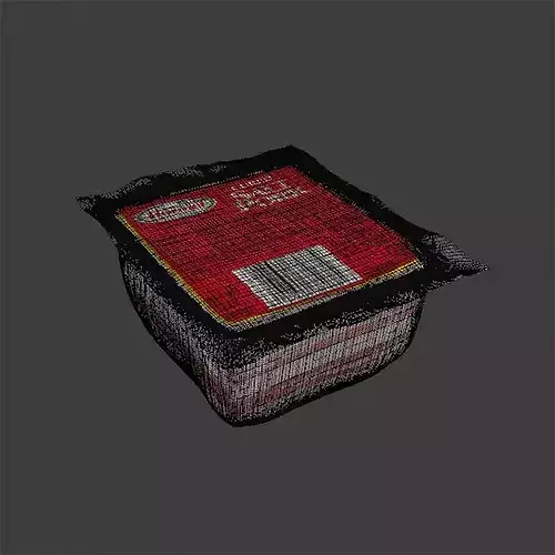 Package Of Bacon 1 3D model 7