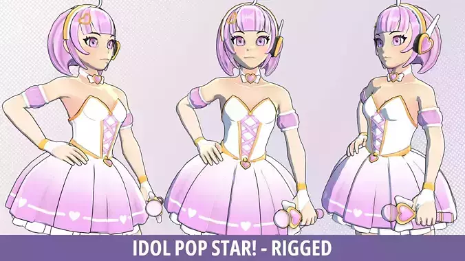 Idol - Cute anime pop star