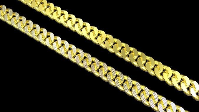 Iced Cuban Link Chain  3D print model