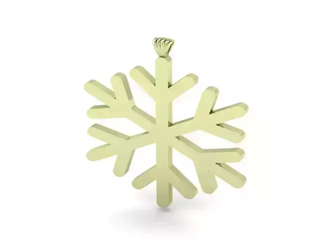snowflake pendants 3D print model
