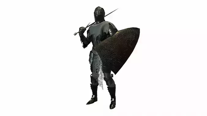 Plate Armor Low-poly 3D model