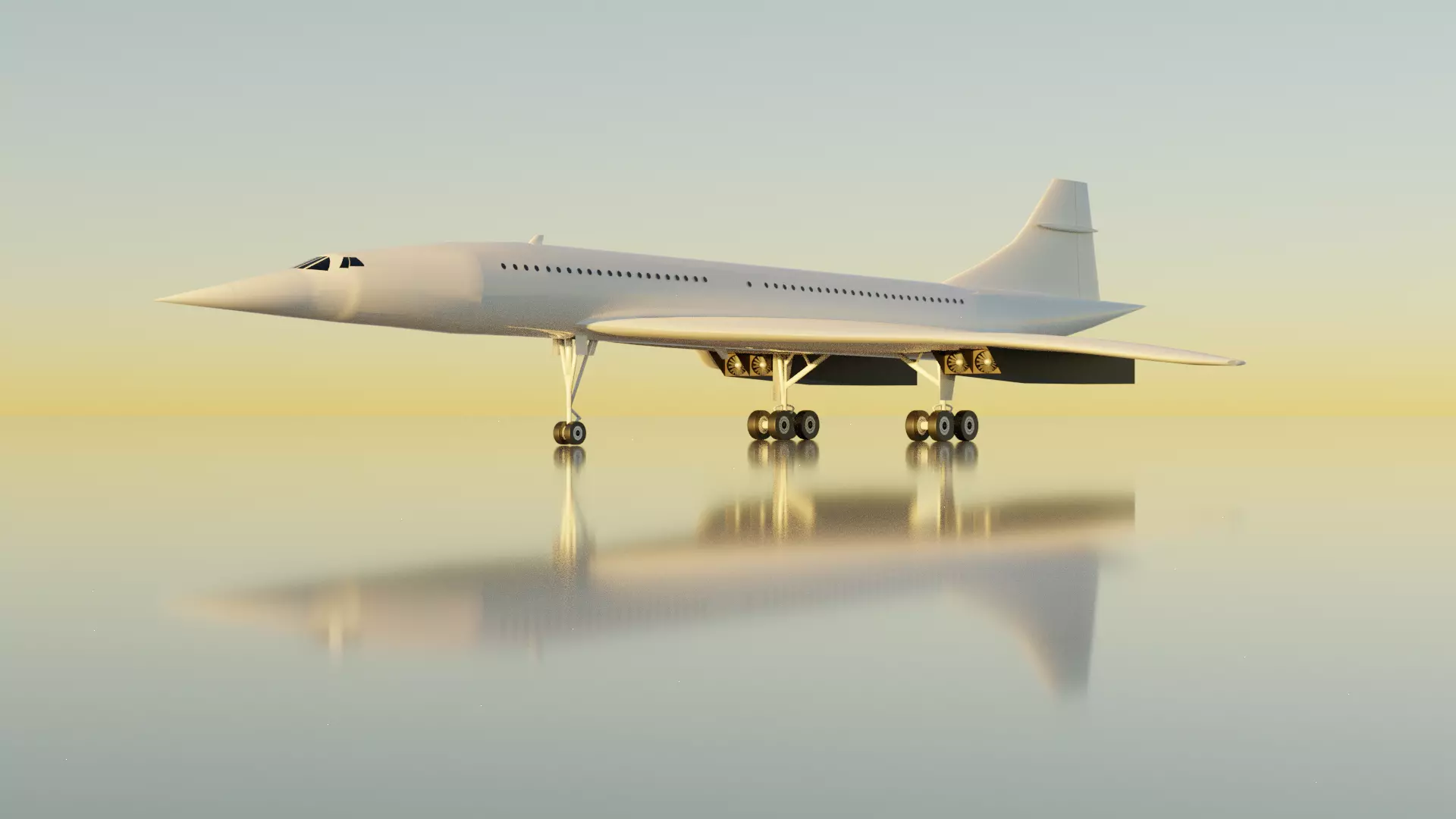 Aerospatiale BAC Concorde 3D model_0
